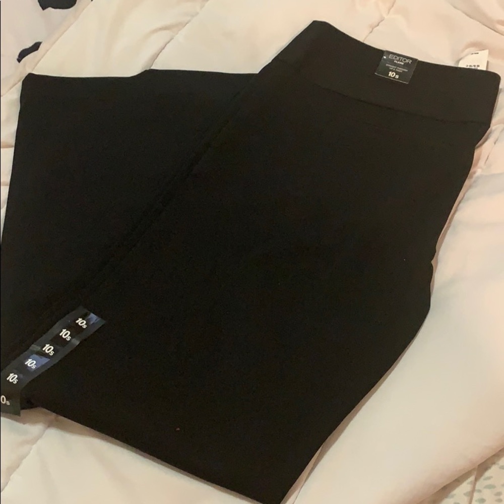 NWT:  Express Editor flare black work slacks